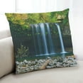 thumbnail image 1 of Ahgly Company Earth Waterfall Indoor Throw Pillow, 18 inch by 18 inch, 1 of 6