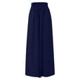 thumbnail image 5 of TXGREN pants for women trendy women's pants Womens Casual Wide Leg Pants Flowy Elastic Drawstring Waist Palazzo Pants with Pockets pants for women work casual Navy + M, 5 of 6