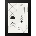thumbnail image 2 of Isabelle Z 11x14 Black Modern Framed Museum Art Print Titled - African Motifs II, 2 of 5