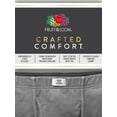 thumbnail image 3 of Fruit of the Loom Men's Crafted Comfort Boxer Briefs, 3-Pack, 3 of 16