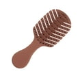 thumbnail image 1 of Unique Bargains 1 Pce Brosse Peigne Creuse Style Feuille pour Femmes pour Cheveux Raides Bouclés Fins Rouge ABS, 1 of 6