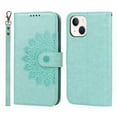 thumbnail image 2 of Dteck Case For iPhone 13,360 Protection Shockproof Magnetic Flip PU Leather Wallet with Wrist Strap Stand Cover.For iPhone 13,Green, 2 of 7