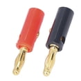 thumbnail image 1 of Banana Plugs, 40PCS Red Black Clear Sound Rustproof Straight Speaker Connector 0.2in Diameter Universal  For Car, 1 of 8