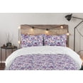 thumbnail image 5 of Ambesonne Cactus Down Alternative Quilt Comforter, Blooming Flowers Pattern, Full, Dark Indigo Plum Quartz, 5 of 5