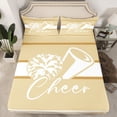 thumbnail image 2 of Homewish Girly Dreamy Dance 3pcs Twin Sheet Sets For Female Men Teens,Cheer Team Twin Fitted Sheet,Sport Theme Breathable Flat Sheet,Breathable Home Decor, 2 of 7