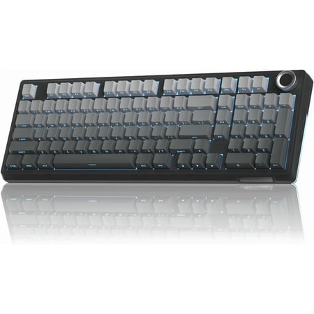 KI99 Pro 96% Mechanical Keyboard, RGB Gaming Keyboard, Hot-Swappable Pre-Lubed Switches, Gasket Structure Creamy Keyboards (Gradient-Black, Non-Silent Version)