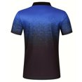 thumbnail image 5 of Huresd Mens Polo Shirts Quarter Zipper Breathable Shirts for Men Fashion Collared Short Sleeve Shirt Royal Blue L, 5 of 8
