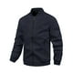 thumbnail image 1 of Blusa y camisa de cuello alto de manga larga para hombre, estilo casual, con bolsillo y cremallera, cárdigan con cremallera, chaqueta de cuello alto de manga larga, abrigo de poliéster para hombre, 1 of 5
