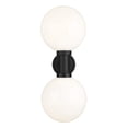 thumbnail image 6 of 597B2-BK-Z-Lite-Laurent - 2 Light Outdoor Wall Sconce with Opal Glass In Modern Style-30 Inches Tall and 12 Inches Wide, 6 of 7