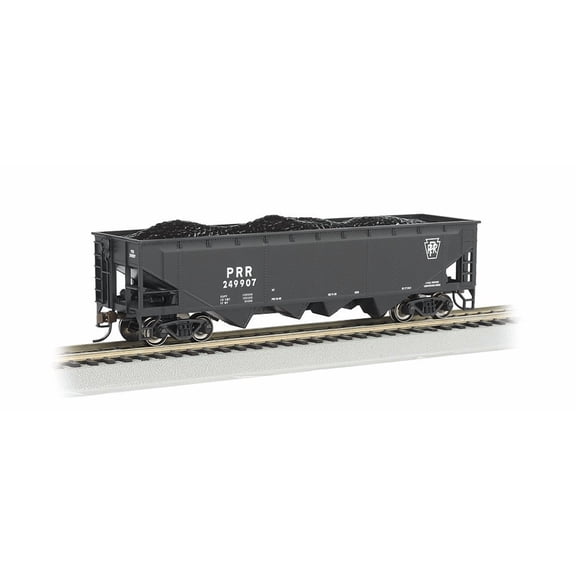 bachmann-40' quad hopper - ready to run - silver series(r) -- pennsylvania railr