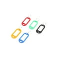 thumbnail image 2 of Plastic Keychain Key ID Label Name Tags Split Metal Ring Assorted Color 50Pcs, 2 of 4