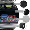 thumbnail image 6 of XYZCANDO Hippie Floral Car Trunk Mat 29" x 39", All-Weather Waterproof Cargo Liner with Non-Slip Backing, Easy-Clean Stitched Edge Protector for SUVs, Sedans and Trucks, 6 of 7