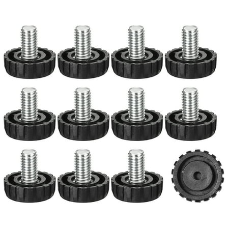 Adjustable Furniture Levelers, 16Pack M8x13mm Furniture Leveling Leg Screw in Threaded for Table, Chair