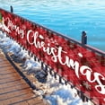 thumbnail image 5 of Weloille Christmas Banner Outdoor - 98.42x19.68 Inches, Christmas Front Porch Trim, Christmas Yard Banner, Christmas Yard Trim, 5 of 6