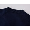 thumbnail image 4 of Girl's Cute Cardigan Sweaters Open Front Long Sleeve Knit Sweater Lightweight Coat Tops Navy 7Y, 4 of 9