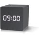 thumbnail image 2 of Reloj digital LED con fecha, temperatura, 3 alarmas, 4 niveles de brillo, reloj digital alimentado por batería o USB (negro con bolígrafo), 2 of 5