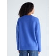thumbnail image 3 of Free Assembly Women's Deep V-Neck Sweater with Long Sleeves, Midweight, Sizes XS-XXL, 3 of 5