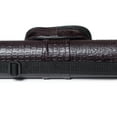thumbnail image 4 of OKKO Billiard Pool Cue Hard Deluxe Oval Case Faux Crocodile Leather 1x1 Dark Brown, 4 of 11