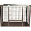 Iconic Pet Heavy Duty Rectangular Tube Playpen Pet Dog/Cat Training Kennel Crate with Advanced PP Tray, 36-in height
