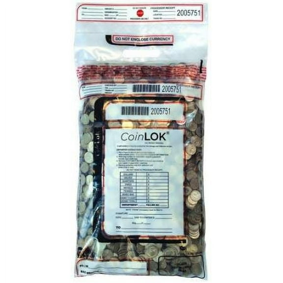 CONTROLTEK CoinLOK Plastic Coin Bags (585407)