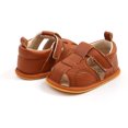 thumbnail image 4 of Sunloudy Unisex Boys Girls First Walker Shoes Solid Color Soft Sole Roman Shoes, 4 of 5