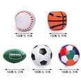 thumbnail image 2 of 3-Piece Mini Sports Balls Set for Toddlers, Soft Foam Soccer, Basketball, and Baseball Toys, No Inflation Needed Indoor Sports Toys for Boys and Girlss, 4-Inch Style #C096 D, 2 of 5