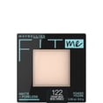 thumbnail image 1 of Poudre Fit Me Matte + Poreless Maybelline New York, Poudre visage compacte avec contrôle de la brillance longue durée, Pour peaux normales à grasses, Beige crémeux, 122, 1 of 5