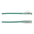 thumbnail image 2 of Black Box Slim-Net - Patch cable - RJ-45 (M) to RJ-45 (M) - 4 ft - UTP - CAT 6 - booted, molded, stranded - green, 2 of 2