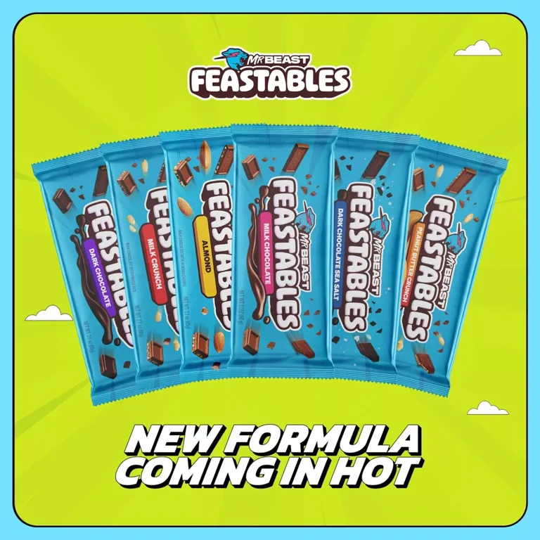 Feastables MrBeast Cookies and Cream Chocolate Bar - 60g - Walmart.com