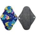 thumbnail image 3 of Aslana 6-Pack Women Cloth Menstrual Sanitary Pads with Wings. Reusable & Washable. 3 Sizes Available for Overnight Heavy flow, Daily flow or Pantyliner., 3 of 5