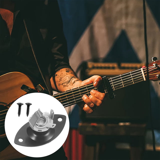 BESTYASH 1Jgo De Entrada Para Guitarra Color Negro Compatible Con Electrónicos Y Bajos