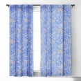 thumbnail image 2 of Society6 83 Oranges Violet Leopard Single Panel Room Darkening Window Curtain 50" x 64", 2 of 3