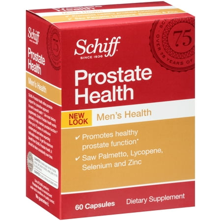 Schiff Prosternez Santé avec Palmetto, Lycopène, sélénium et zinc Supplément de la prostate, 60 Count