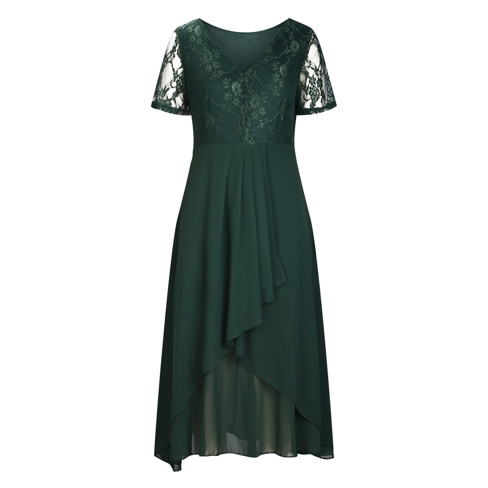 chi chi london green lace dress Puff Sleeve Lace Insert Floral Midi Dress in Multi 8 main image 0
