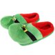 thumbnail image 1 of 1 Pair Plush Warm Slippers Non-Slip Slip-On Shoes Christmas Gift for Adults and Kids Green Size 41-47, 1 of 2