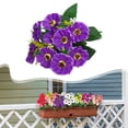 thumbnail image 2 of Mini Artificial Dogwood Flowers Heads and Soft Stem Forever Beautiful Artificial Wild Flowers Christmas or Wedding Garlands Dogwood Flowers Artificial Purple 12 In, 2 of 9