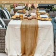 thumbnail image 7 of 12 Pack 10Ft Cheesecloth Table Runner 35x120 Inch Boho Gauze Table Runner Cheese Cloth Long Table Runner Romantic Table Runner for Wedding Bridal Shower Birthday Party Table Decor, 7 of 7