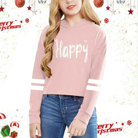 Christmas Hoodie for Boys Graphic Pullover Hooded Long Sleeve Pullover Tops with Pocket Oversized Hoodies Christmas Sweatshirts 10-12 Years