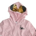 thumbnail image 3 of Disney Mickey and Minnie Mouse Toddler Girl's Love Pink Zip-Up Hooded Jacket Size 2T, 3 of 4