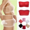 thumbnail image 4 of Txlixc Sujetador sexy femenino, sujetador sin relleno y sin alambre de color sólido, blusa de tubo elástico bandeau Txlixc moda, 4 of 6