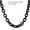 Black Tone,8mm, variant on Huge 8/11/13/15mm Stainless Steel Rolo Oval Link Mens Chain Necklace or Bracelet-Black Tone-15mm-18inch or 45cm