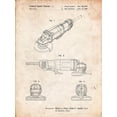 thumbnail image 2 of Borders, Cole 19x24 White Modern Wood Framed Museum Art Print Titled - PP863-Vintage Parchment Grinder Poster, Grinder Patent, 2 of 4