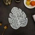thumbnail image 2 of Vwrxbz Monstera Mat PVC Coaster Heat Insulation Placemat Creative Cup Mat Holiday Gift, 2 of 8