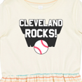 thumbnail image 4 of Inktastic Cleveland Rocks with Baseball Girls Toddler Dress, 4 of 5