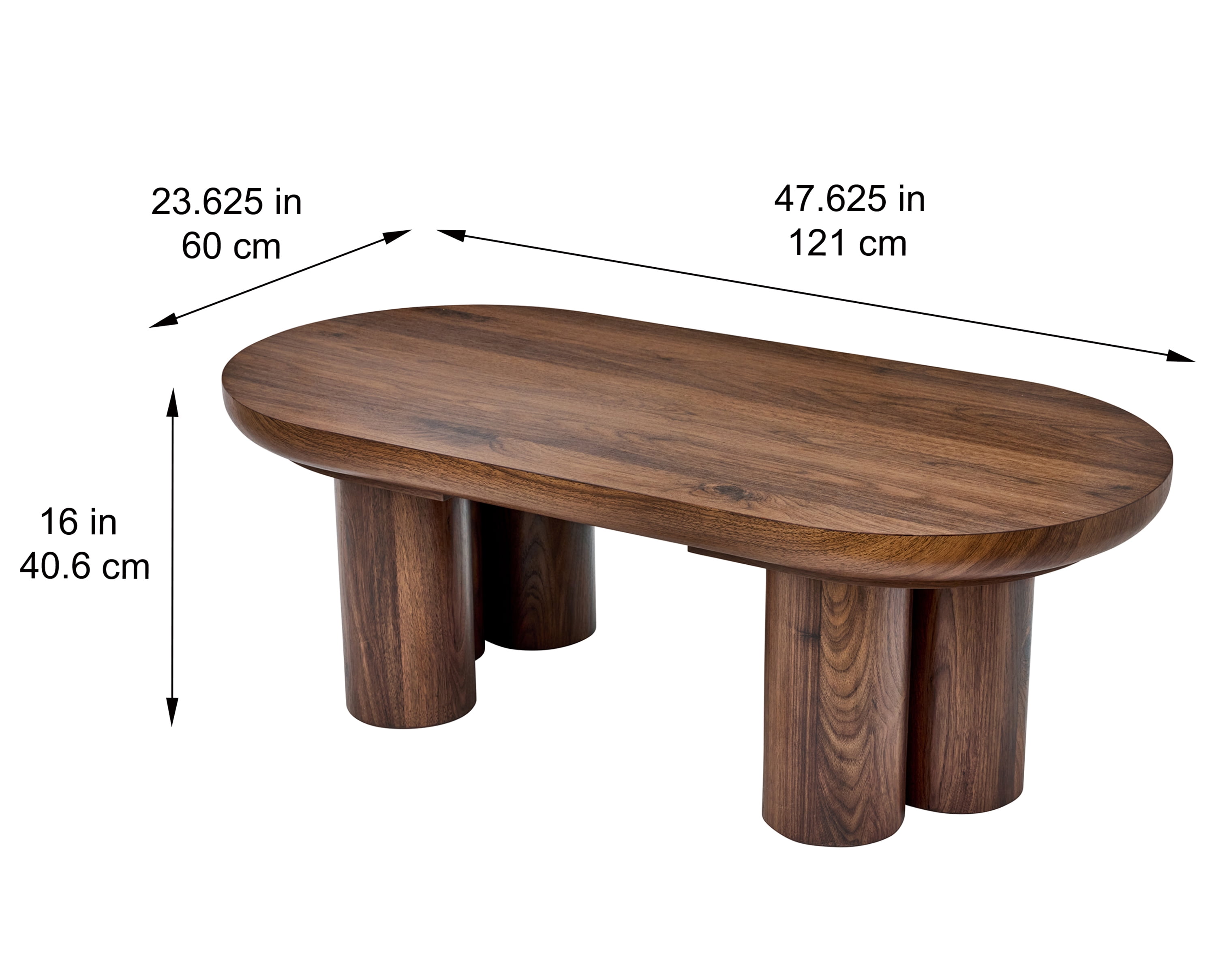 Better Homes & Gardens Adlin Coffee Table, Walnut Finish