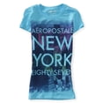 thumbnail image 2 of Aeropostale City Scene Graphic playera para mujer, verde, extragrande Aeropostale Camiseta grÃ¡fica, 2 of 2