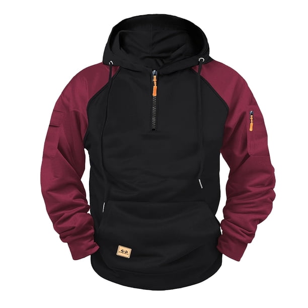 WILLBEST Sudadera con Capucha y Cremallera para Hombre, Forrada De Invierno, Informal, Holgada, para Otoño y Clima Frío. XXXGrande