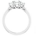 thumbnail image 2 of Pompeii 2.10Ct Emerald Cut Three Stone Diamond Engagement Ring 14k Gold Lab Grown, 2 of 7