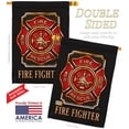 thumbnail image 2 of Breeze Decor 08063 Military Fire Fighter 2-Sided Vertical Impression House Flag - 28 x 40 in., 2 of 3