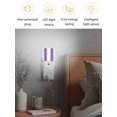 thumbnail image 4 of Night Lights Auto Sensor Ombre Purple White Plug-in LED Nightlights Lamp Dusk to Dawn for Living Room, Bedroom, Bathroom, Hallway, Stairways Home Wall Decor, Gradient Color Night Light, 4 of 9